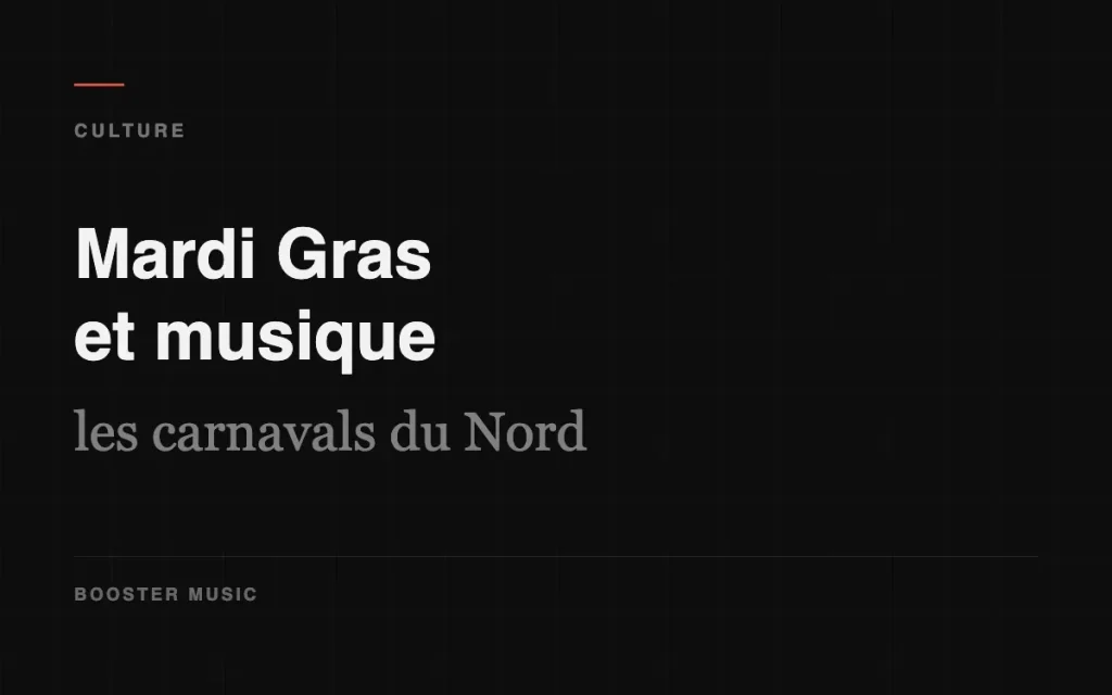 Illustration de l’article Booster Music sur les traditions musicales du carnaval dans le Nord