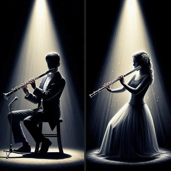 Pochette de Clarinettes flutes solo 1 de Guillaume Martel, distribué par Booster Music via MARTELSOUND