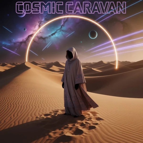 Pochette de Cosmic caravan de Bartam, distribué par Booster Music via Lalouline