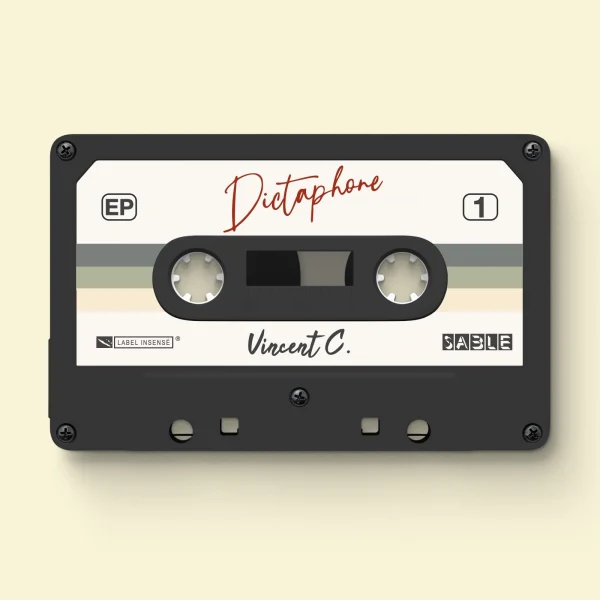 Pochette de Dictaphone N°1 – SABLE de Vincent C., distribué par Booster Music via Insensé