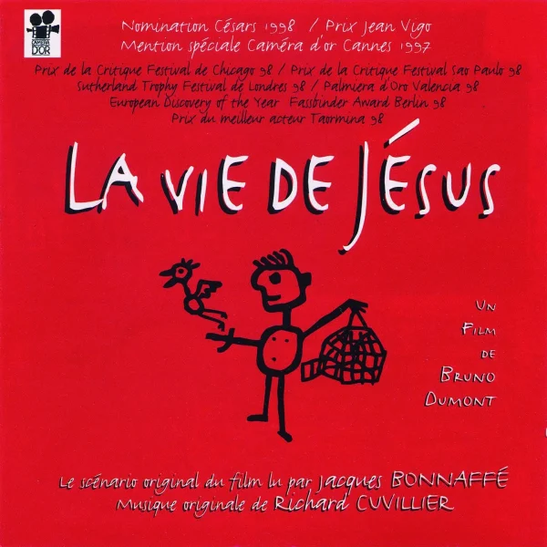 Pochette de La vie de Jésus (Bande originale du film de Bruno Dumont) de Jacky Delmone, Jacques Bonnaffé, distribué par Booster Music via Gorgone Productions