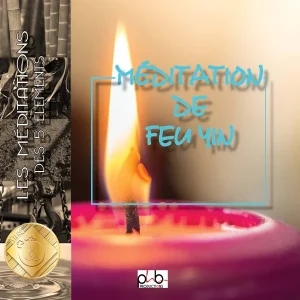 Pochette de Méditation des 5 éléments – Le feu Yin – La flamme de Sandrine Besson, distribué par Booster Music via Phb Productions