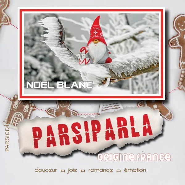 Pochette de Noël Blanc de Emmanuelle Hildebert, Louis Tanton, Thierry Chaze, distribué par Booster Music via Parsiparla