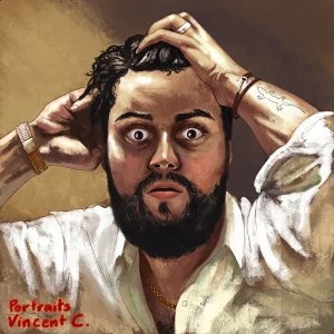 Pochette de Portraits de Vincent C., distribué par Booster Music via Insensé