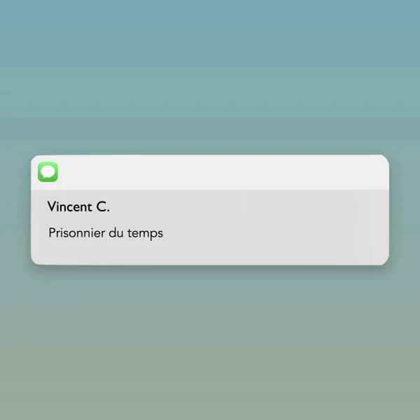 Pochette de Prisonnier du temps de Vincent C., distribué par Booster Music via Insensé