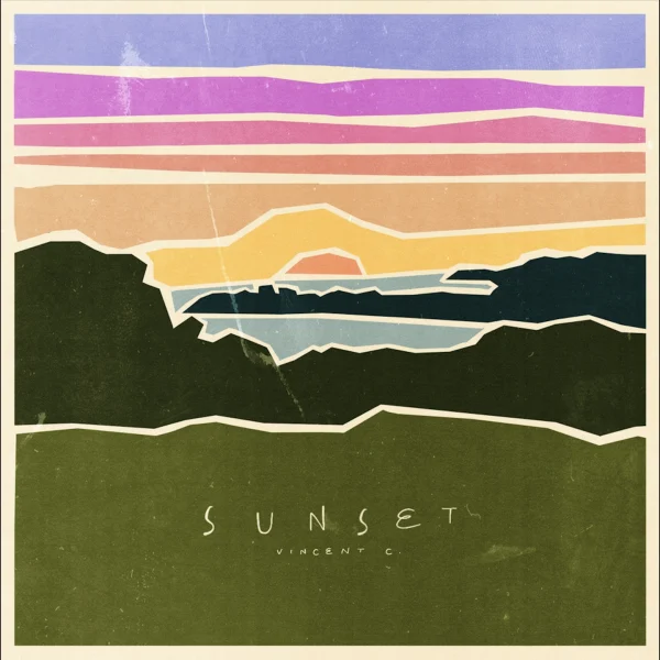 Pochette de Sunset de Vincent C., distribué par Booster Music via Insensé