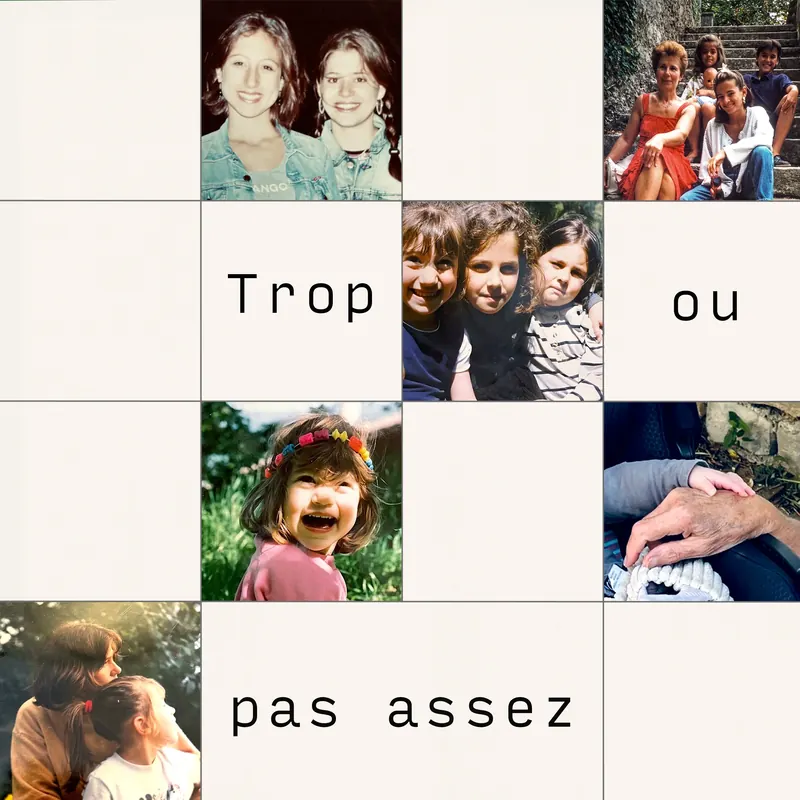 Pochette de Trop ou pas assez de Faustine, distribué par Booster Music via Perlimpinpin Association