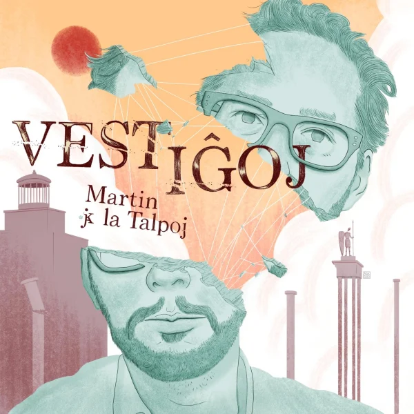 Pochette de Vestiĝoj de Martin & La Talpoj, distribué par Booster Music via Vinilkosmo