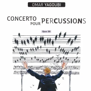 Pochette de Yagoubi: Concerto pour percussions de Orchestre Philharmonique de Kyoto, Bruno Membrey, Aïko Miyamoto, distribué par Booster Music via Gorgone Productions
