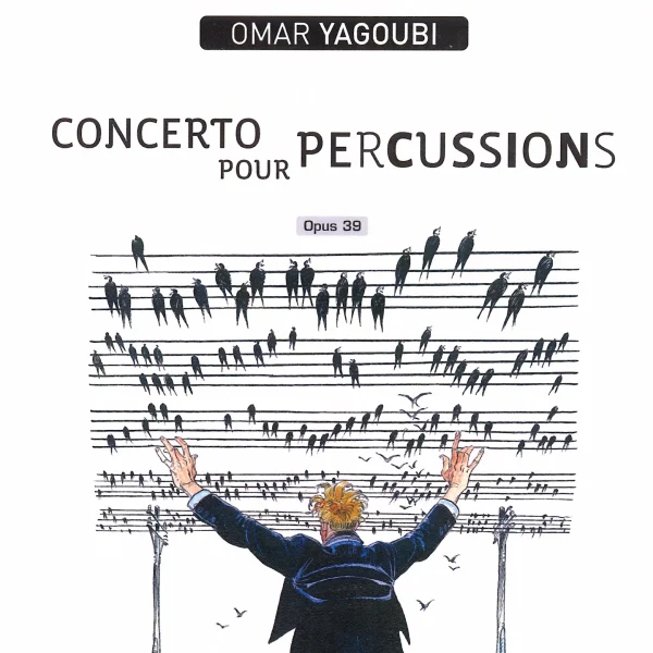 Pochette de Yagoubi: Concerto pour percussions de Orchestre Philharmonique de Kyoto, Bruno Membrey, Aïko Miyamoto, distribué par Booster Music via Gorgone Productions